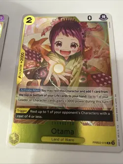 X2 Otama PRB02-016 Premium Booster Vol. 2 Foil English Near Mint One Piece TCG - Image 3