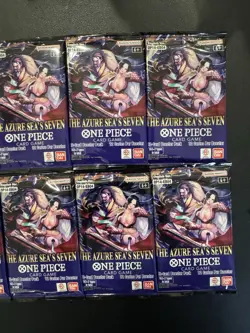 One Piece OP014-EB04 The Azure Sea's Seven TCG - DEAD PACKS Sealed Lot of 10 - Image 2