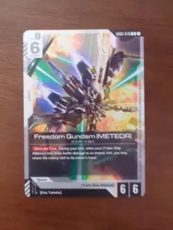 Gundam Card Game Freedom Gundam Meteor Boost Kit 01 Promo GD03-076 U English x2 - Image 1