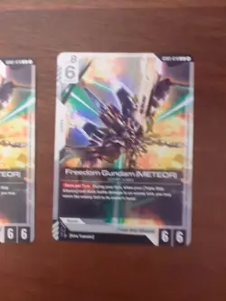 Gundam Card Game Freedom Gundam Meteor Boost Kit 01 Promo GD03-076 U English x2 - Image 3