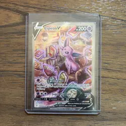 Pokemon Espeon V Full Art Ultra Rare Holo 180/203 Evolving Skies 200 HP Card - Image 1