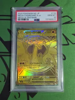PSA 10 Mega Charizard X ex MUR 116/080 Inferno X M2 Pokemon Card Japanese 2025 - Image 1