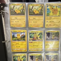 Pokemon TCG Mixed Card Lot Pikachu Slugma Chewtle Cacnea Paras Holo Regular Sets - Image 5