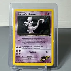 Rocket's Mewtwo - 14/132 - Pokemon Gym Challenge Unlimited Holo Rare Card NM - Image 1