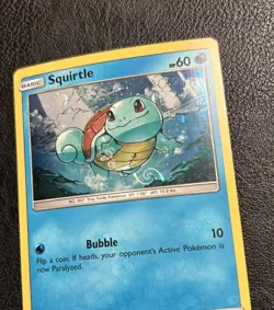 HD Swirl Squirtle 33/214 Unbroken Bonds Cosmos Holo Rare English Pokemon Card - Image 1