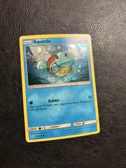 HD Swirl Squirtle 33/214 Unbroken Bonds Cosmos Holo Rare English Pokemon Card - Image 2