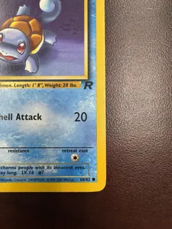 Pokemon Card - Squirtle Team Rocket 68/82 Common 1st Edition LP - Image 5