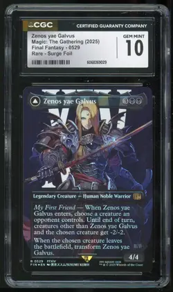 MTG Final Fantasy Zenos yae Gelvus Rare Surge Foil #0529 CGC 10 GEM MINT - Image 1