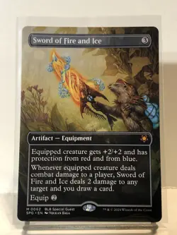 Sword of Fire and Ice (Non-foil) [Borderless] Special Guests 0062 Mythic MTG - Image 1