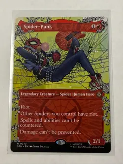 Spider-Punk (0210) (Borderless) - Marvel's Spider-Man Magic The Gathering - Image 1