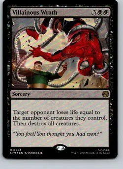 Villainous Wrath | Marvel’s Spider-Man SPM 74 | FOIL | NM | MTG - Image 1