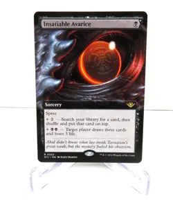 MTG Insatiable Avarice OTJ 0325 R NM Regular Extended Art Pack Fresh - Image 1