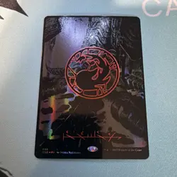 MTG 1x OIL SLICK RAISED FOIL Mountain # 368 Phyrexia All Will Be One Magic x1 NM - Image 1