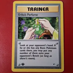 Erika's Perfume 110/132 Gym Heroes Regular First Edition Pokemon Card LP - Image 1