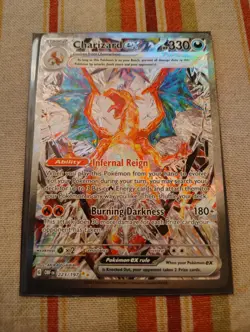 Pokemon Charizard ex 223/197 SV03: Obsidian Flames Special Illustration Rare Te. - Image 1