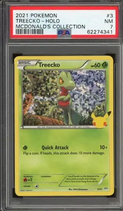 2021 Pokemon Treeko Holo - McDonald's Collection - Image 1