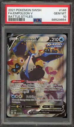 Pokemon Empoleon V Battle Styles Full Alt Art #146 PSA 10 Gem Mint - Image 1