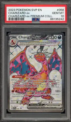 Pokemon Charizard ex Premium Coll. Promo SVP EN 056 PSA 10 Gem Mint - Image 1