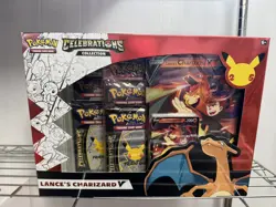 Pokemon TCG Celebration Box Lance's Charizard V Brand New Sealed! 820650809392 - Image 1