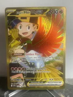 ETHAN'S HO-OH EX 2025 POKEMON DESTINED RIVALS HYPER RARE 239/182 - Image 1