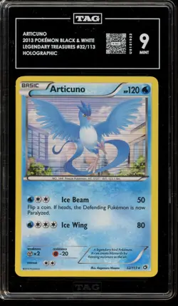 Pokemon Articuno Legendary Treasures Holo Rare #32 TAG 9 Mint - Image 1