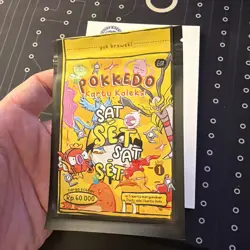 SEALED Pokkedo V1 Booster Pack Rare Set 1 - Derpy Pokemon Fan Art - Image 3