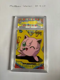 Pokemon Topps 2000 TV Animation Series 2 Stick-Ons Ditto Ace Grade 10 Low Pop - Image 1