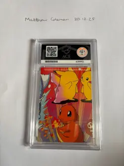 Pokemon Topps 2000 TV Animation Series 2 Stick-Ons Ditto Ace Grade 10 Low Pop - Image 2