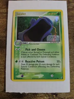 Pokemon Swalot TCG 11/100 EX Crystal Guardians Reverse Holo LP - Image 1