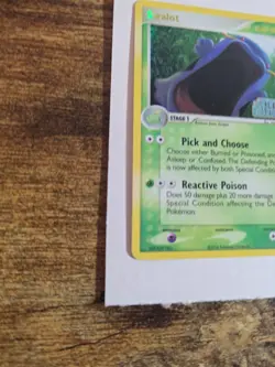 Pokemon Swalot TCG 11/100 EX Crystal Guardians Reverse Holo LP - Image 3