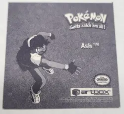 POKEMON STICKERS SERIES 1 (1999) ASH PR44 Artbox - Image 2