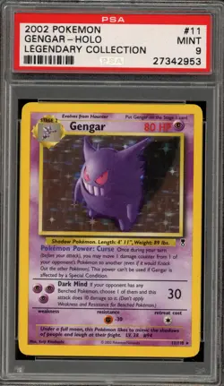 Pokemon Gengar Legendary Coll. Holo Rare #11 PSA 9 Mint - Image 1