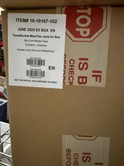 UNOPENED Pokemon TCG Team Rocket's Mewtwo ex Box Case (6x Box per Case) - Image 1