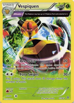 POKEMON Vespiquen (11) #11/98 Normal XY - Ancient Origins NM - Image 1