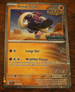 Pokemon Scarlet & Violet Temporal Forces Great Tusk Holo 096/162 - Image 1