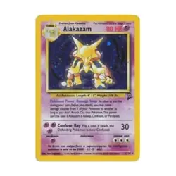 Pokemon Pokemon Base Set 2 Alakazam (HR) #1 (Holo) Fair- - Image 1