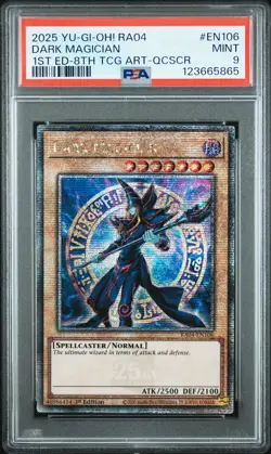Dark Magician RA04-EN106 1st Edition 8th Tcg QCR Yugioh PSA 9 *865 - Image 1