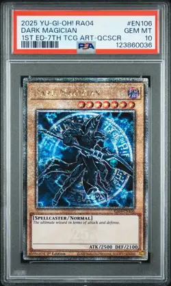 Dark Magician RA04-EN106 1st Edition 7th QCR Yugioh PSA 10 *036 - Image 1