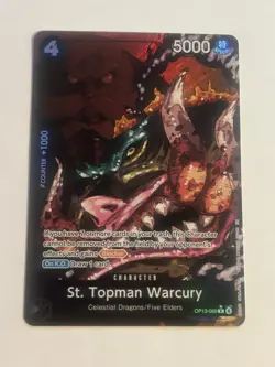 OP13-089 St. Topman Warcury Rare Alt Art One Piece TCG English NM - Image 1