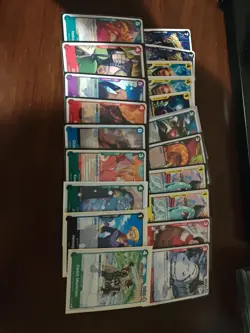 Bandai One Piece Card Game Mixed Card Lot 21 Cards English - Image 1