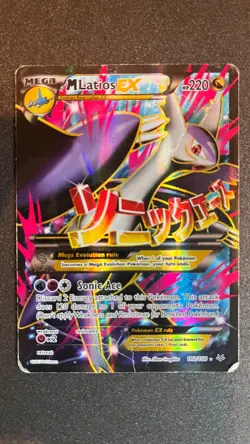 Mega Latios EX Full Art Holo Card Roaring Skies 2015 Edition 102/108 - Image 1