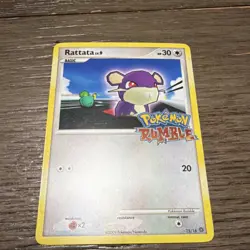 Pokemon Rumble Rattata 15/16 Promo Card Basic 30 HP Regular English 2009 - Image 1