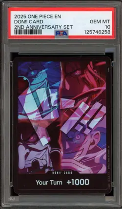 One Piece CCG Don!! Card 2nd Anniversary Set PSA 10 Gem Mint - Image 1