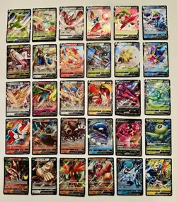 Pokemon Lot of 30 Full Art V Cards Simisear Lilligant Serperior Scizor - Image 1
