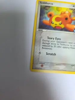 Pokemon Teddiursa EX TCG Unseen Forces Card 77/115 Reverse Holo - Image 3