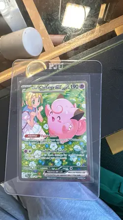 Pokemon TCG Lillie's Clefairy EX Journey Together Sir Card 184/159 NM Condition - Image 1