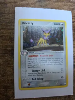 Pokemon TCG Delcatty EX Legend Maker Holo Card 4/92 Near Mint Condition 2 Swirls - Image 1