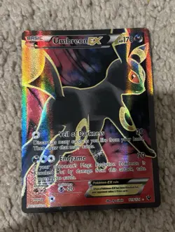 Umbreon EX 119/124 Ultra Rare Full Art Holo Pokemon TCG XY Card - Image 1