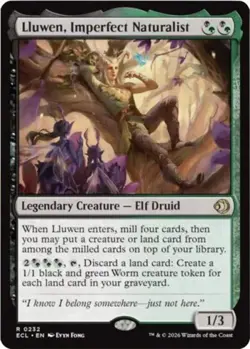 ~ Lluwen, Imperfect Naturalist ~ NM ~ Lorwyn Eclipsed ~ MTG ~ - Image 1