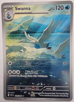 Pokemon Trading Card TCG Swanna Full Art Holo 110/086 Nintendo 2025 - Image 1